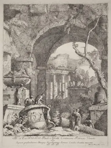 Capriccio: Ruins, by Marco Ricci
