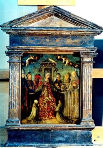 Madona cu Pruncul cu sfinți și donatori, by Marco Zoppo
