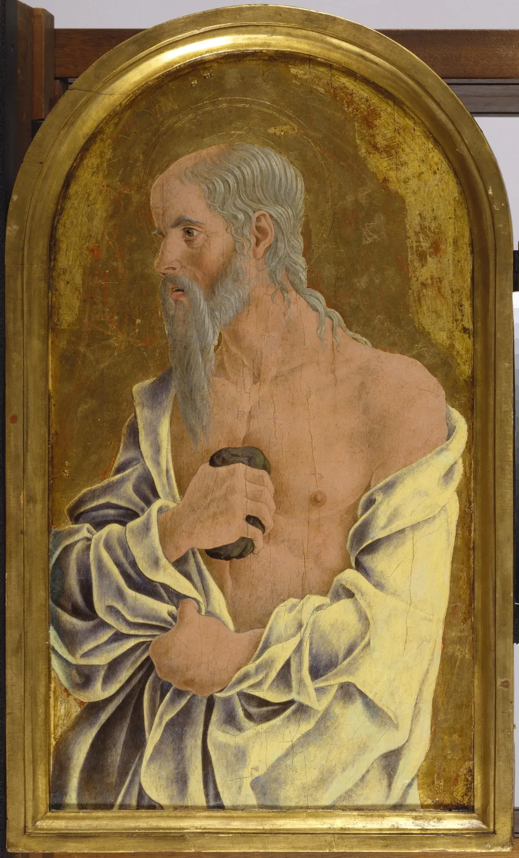 Saint Jerome in Penitence, by Marco Zoppo, oil, 1468