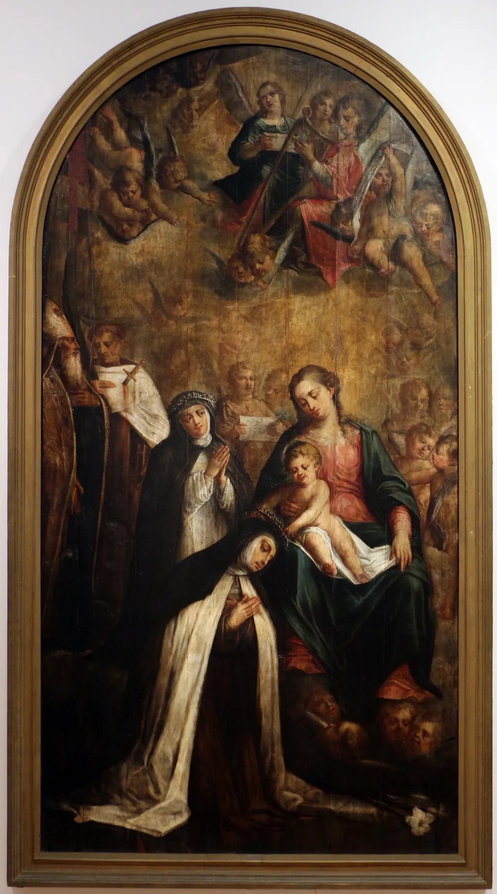 Saint Mary Magdalene of Pazzi crowned with thorns, by Marcos da Cruz, unspecified, 1675