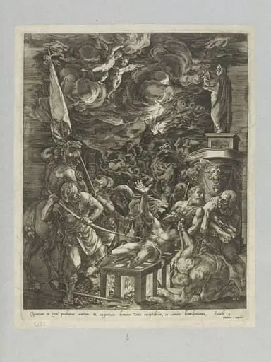 Martyrdom of St. Lawrence, by Marcus Christoph Sadeler