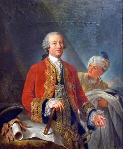 Mareșalul englez Robert Clive, 1750