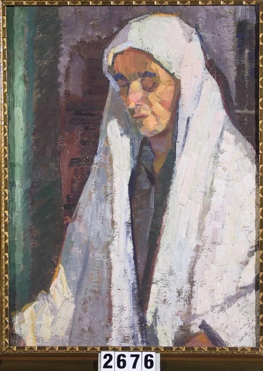 Femeie bătrână cu maramă, by Margarete Depner