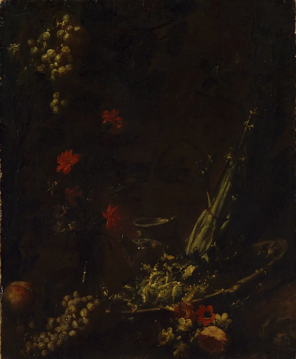 Stilleben mit Blumen und Früchten, by Margherita Caffi, unspecified, 1689