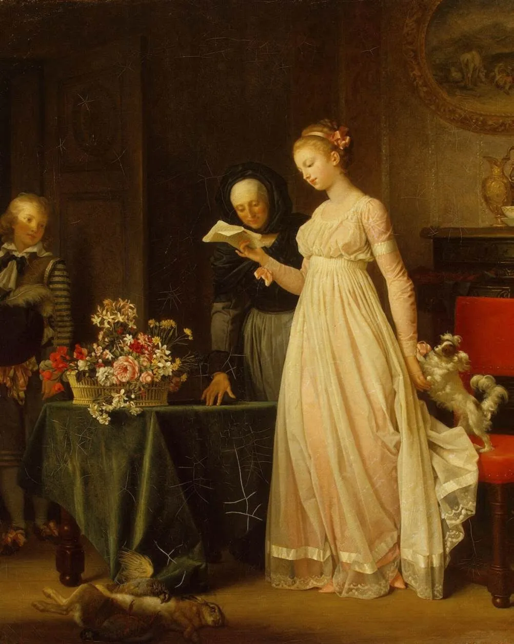 Gift, by Marguerite Gérard, oil, 1794