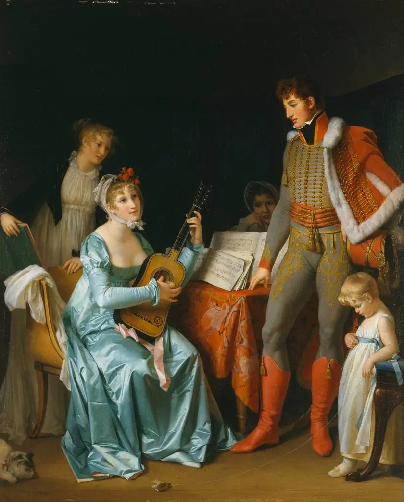 The Hussar and His Family, by Marguerite Gérard
