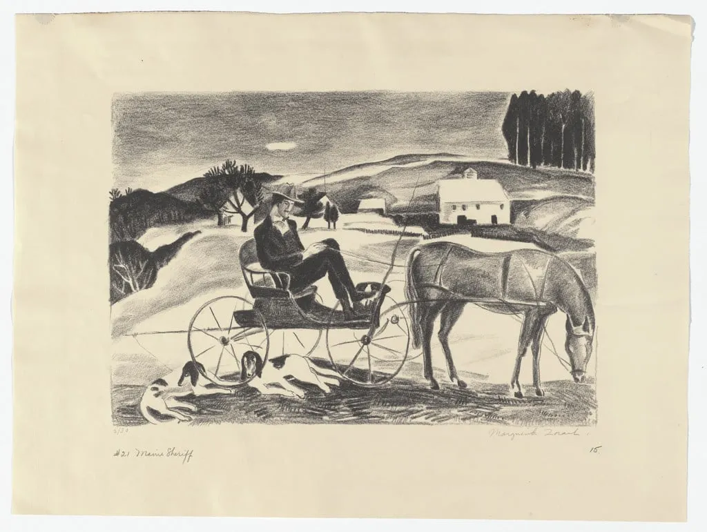 Untitled, by Marguerite Zorach, ink, 1930