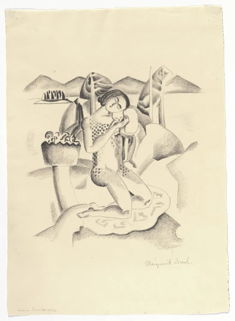 Untitled, by Marguerite Zorach, ink, 1928