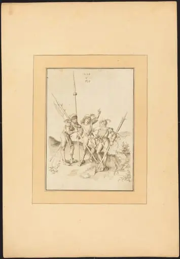 Three Lansquenets, by Maria Catharina Prestel