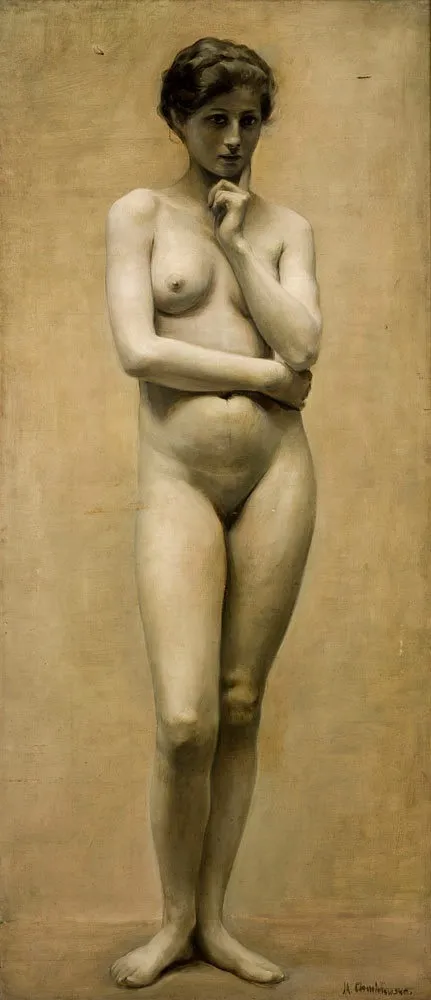 Female Nude, by Maria Chmielowska, oil, 1898