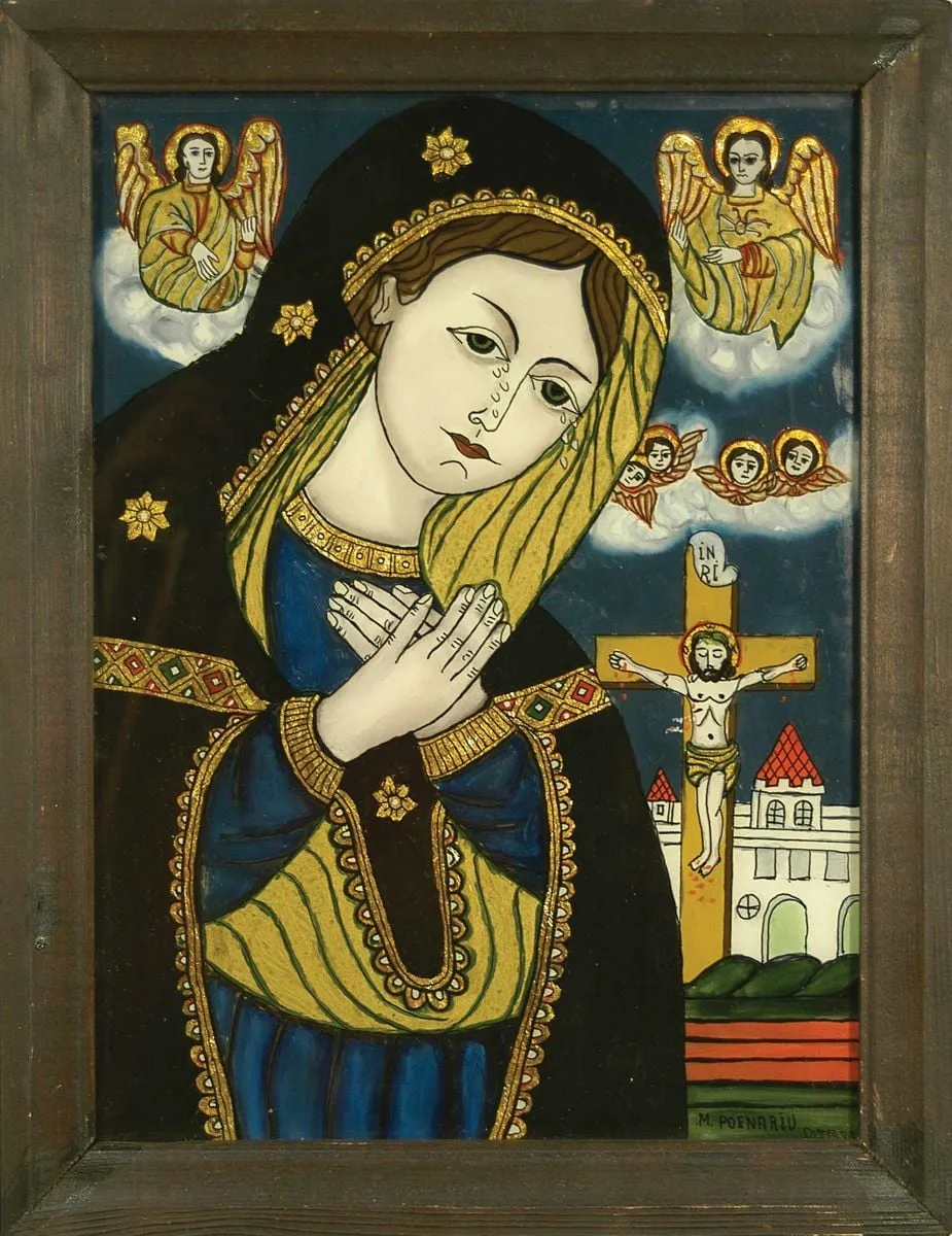 Maica Domnului îndurerată, by Maria Deac Poenariu, 1991