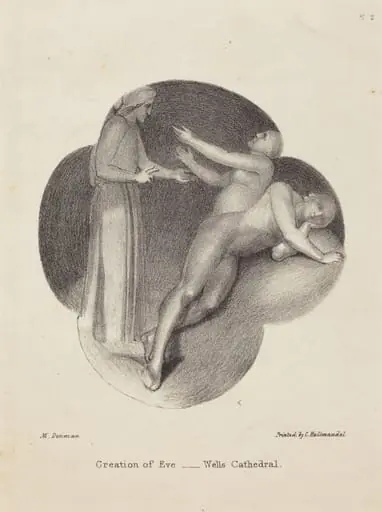 Creation of Eve, from Wells Cathedral, by Maria Denman