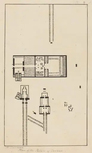 Plan of the Palace of Carnac, by Maria Denman
