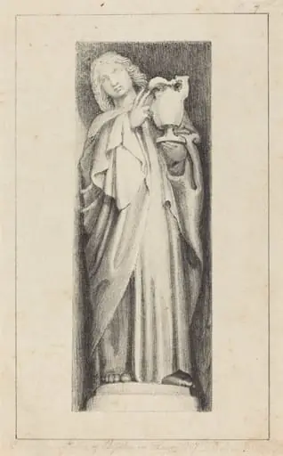 Saint John, from Henry the Seventh's Chapel  Westminster Abbey, by Maria Denman