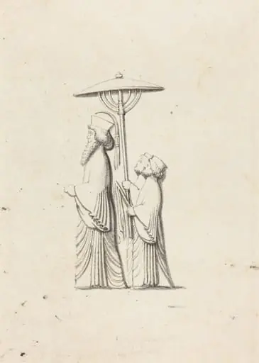 Sculpture at Persepolis, from Le Bruyn's Travels, by Maria Denman