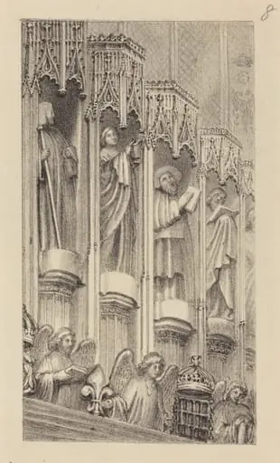 Statues in the Architecture of Henry the Seventh's Chapel, Westminster Abbey, by Maria Denman
