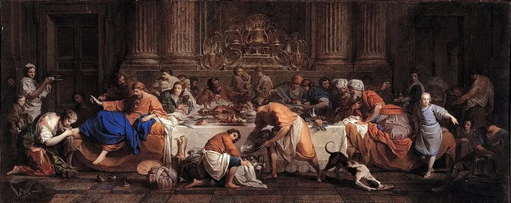 Dinner at the House of the Pharisee, by Maria Felice Tibaldi