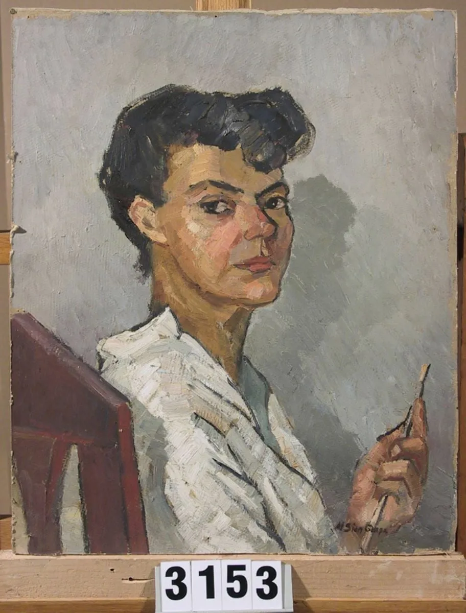Autoportret II, by Maria Gropa-Sion, unspecified