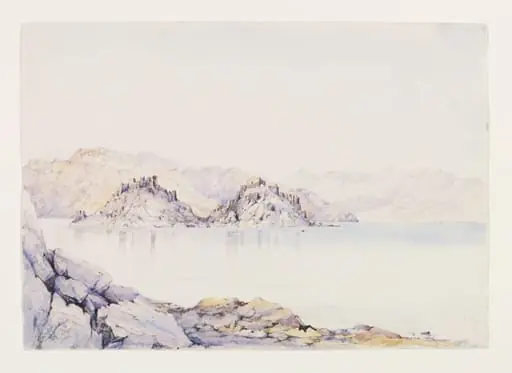 Crusaders Castle Graia Gulph of Akabah, by Maria Harriett Mathias