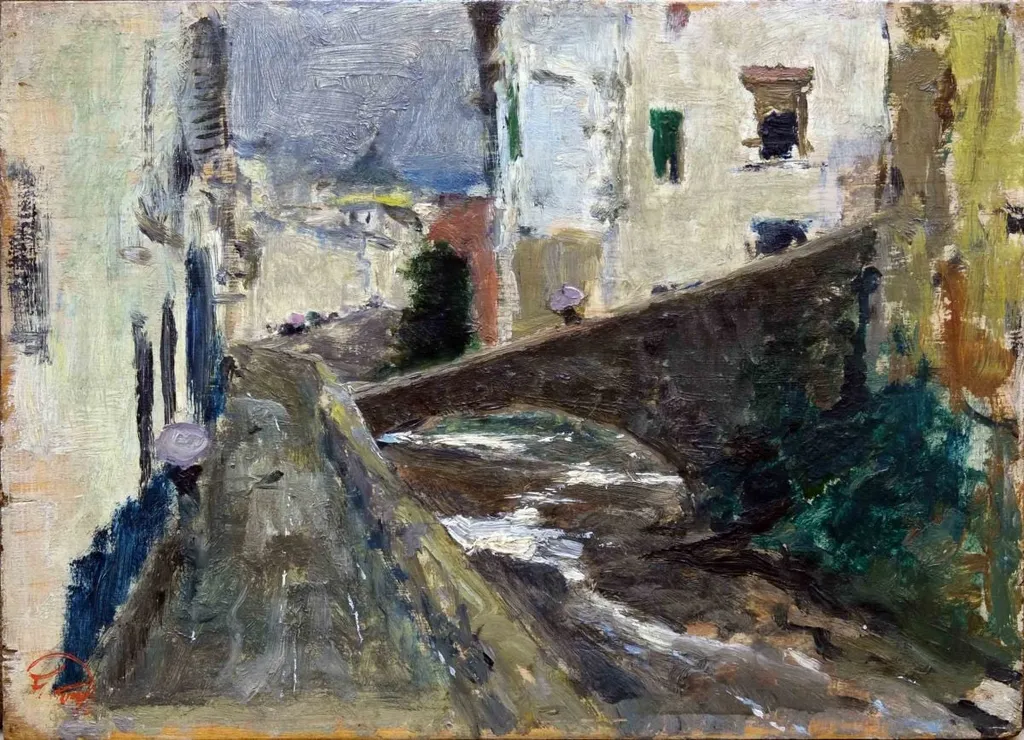 Râul Darro la Granada, by Marià José Fortuny i Marsal, unspecified