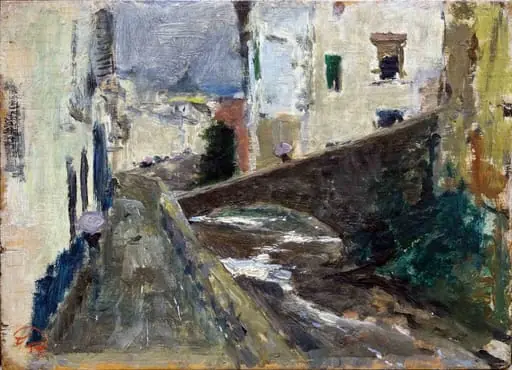 Râul Darro la Granada, by Marià José Fortuny i Marsal
