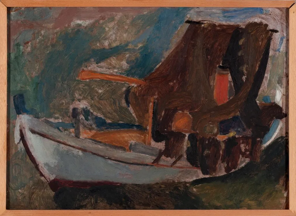 Outdoor study, by Maria Kokkinou-Bitsaki, 1962