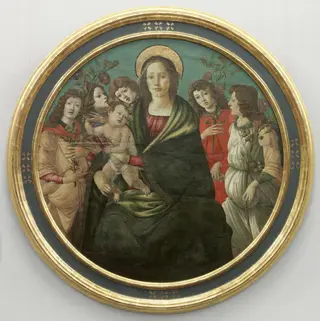 Maria mit dem Kind und Engeln