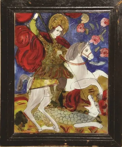 Sf. Mucenic Gheorghe ucigând balaurul, by Maria Prodan