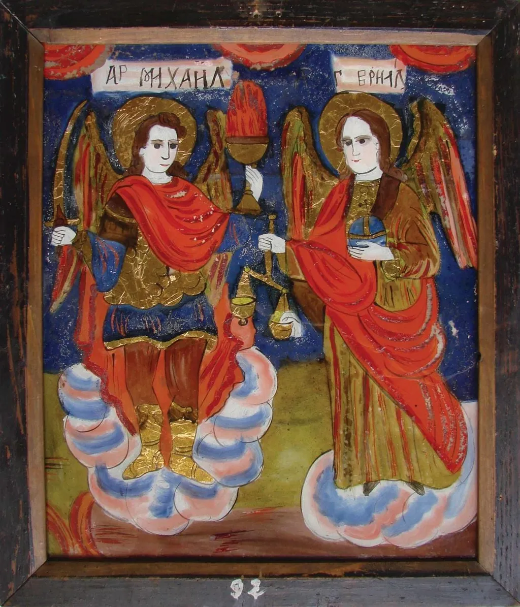 Sfinții Mihail și Gavril, by Maria Prodan, unspecified