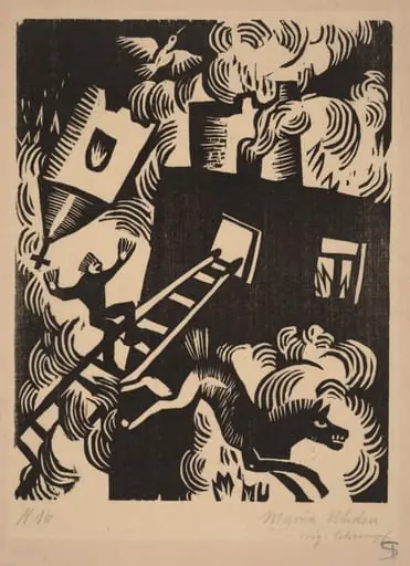Burning House, by Maria Uhden