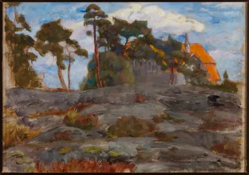 Huvila mäntyjen keskellä, by Maria Wiik