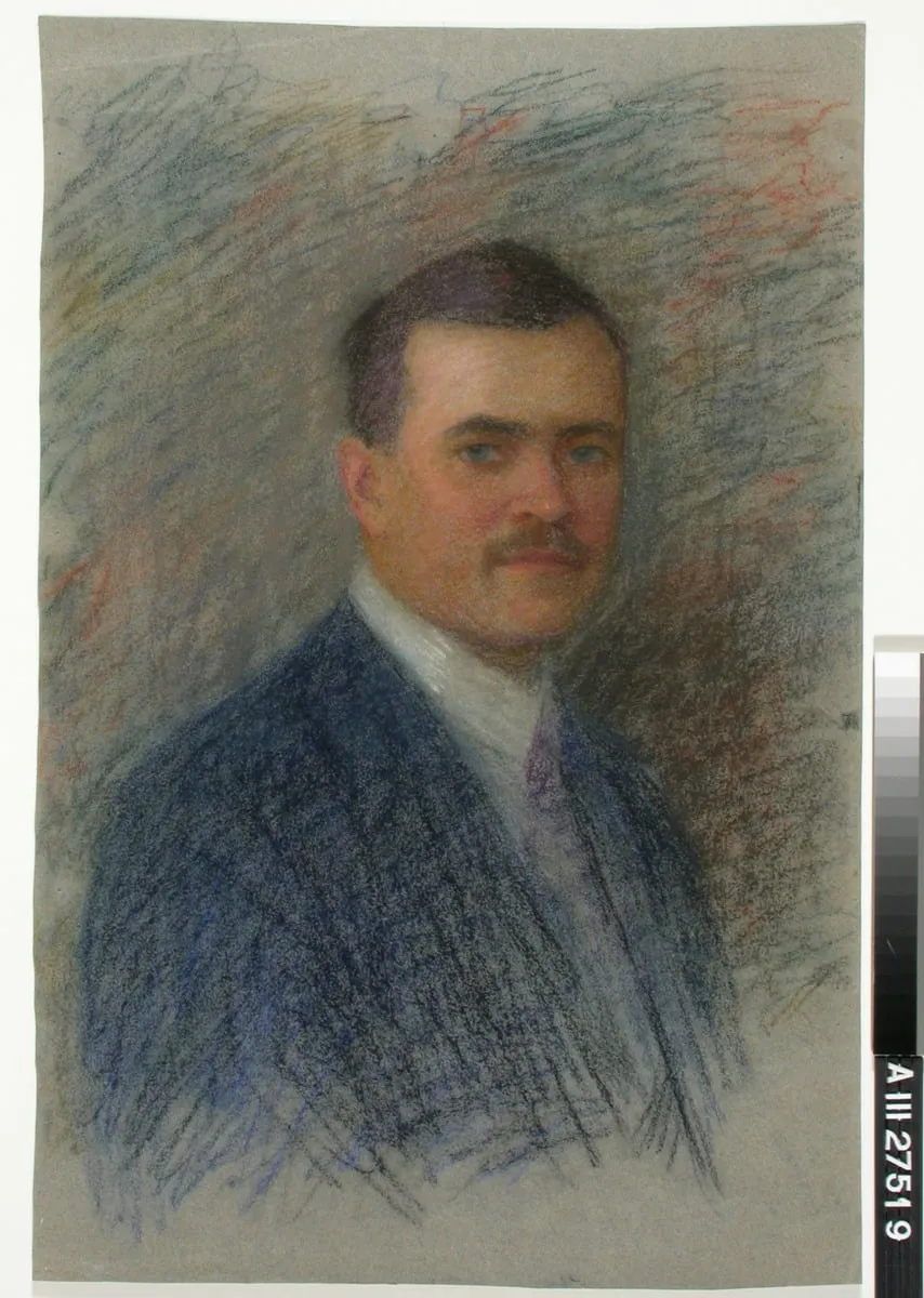 Miehen muotokuva, harjoitelma, by Maria Wiik