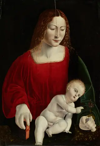 Maria with the child, by Unknown