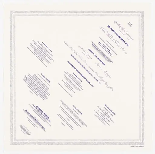 Untitled, by Marian Zazeela