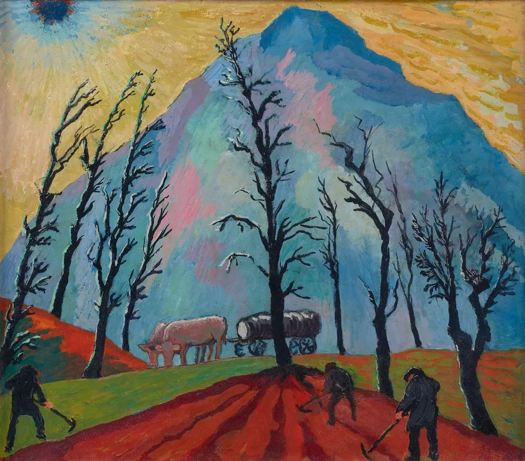 Der Berg, by Marianne von Werefkin, unspecified, 1919
