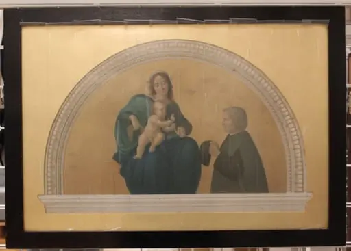 Madonna and Child with donor, by Mariannecci