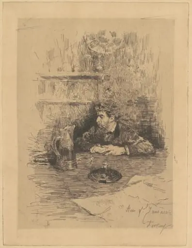 Ami Ed. Zamacois (Eduardo Zamacois y Zabala), by Mariano Fortuny Marsal
