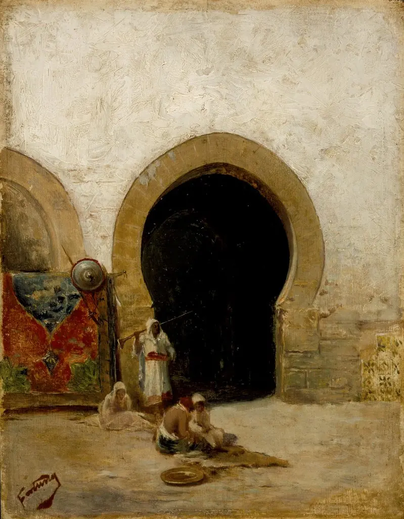 At the Gate of the Seraglio, by Mariano Fortuny Marsal