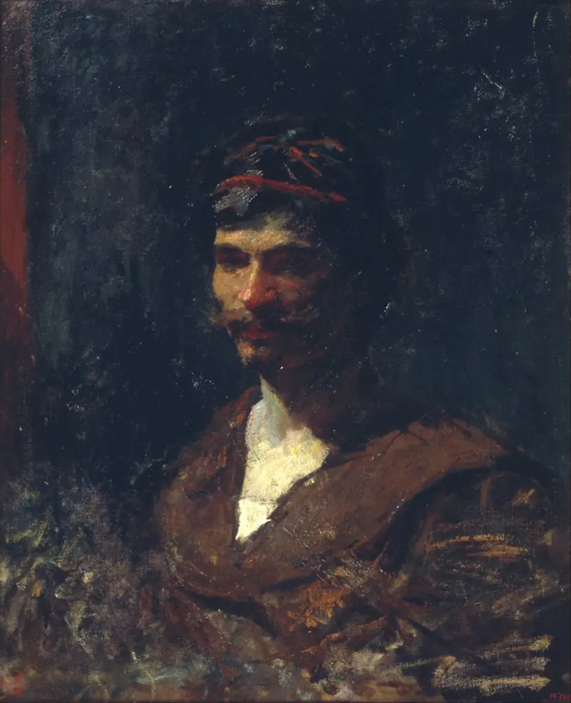 Bust of a Man. Allegory of Bacchus, by Mariano Fortuny Marsal