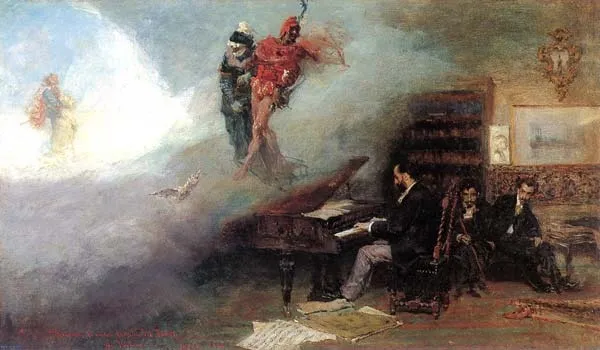 Fantasy on Faust, by Mariano Fortuny Marsal, oil, 1866
