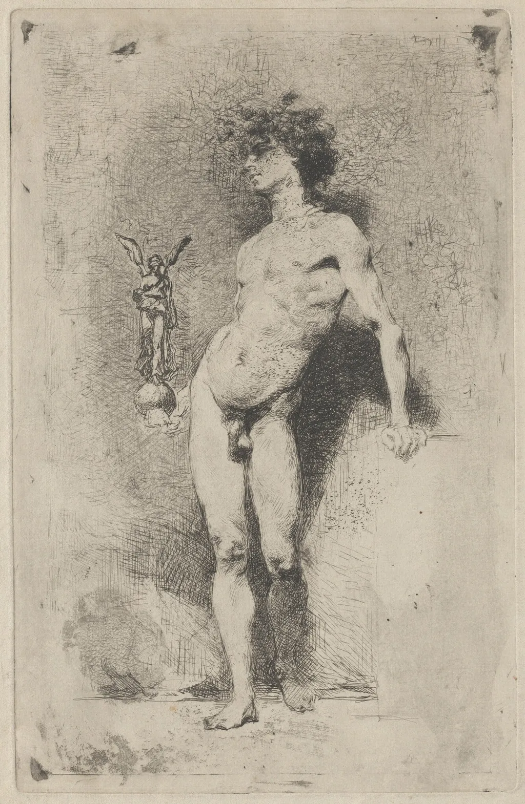 La Victoire (Victory), by Mariano Fortuny Marsal, ink, 1865