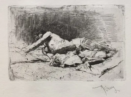 Man Rolling on the Ground, by Mariano Fortuny Marsal