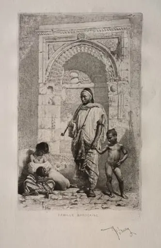 Moroccan Family, by Mariano Fortuny Marsal