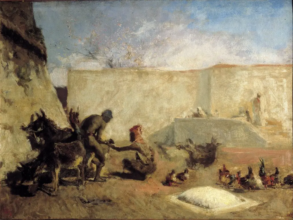 Moroccan Horseshoer, by Mariano Fortuny Marsal
