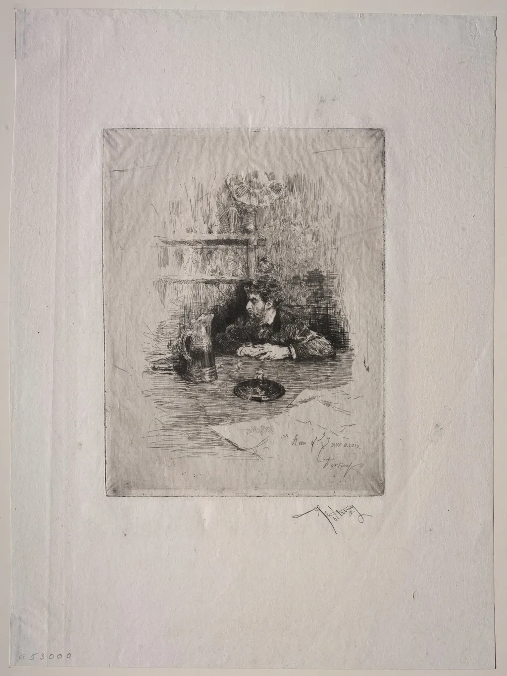 Portrait of Edouardo Zamaçois, by Mariano Fortuny Marsal, 1869