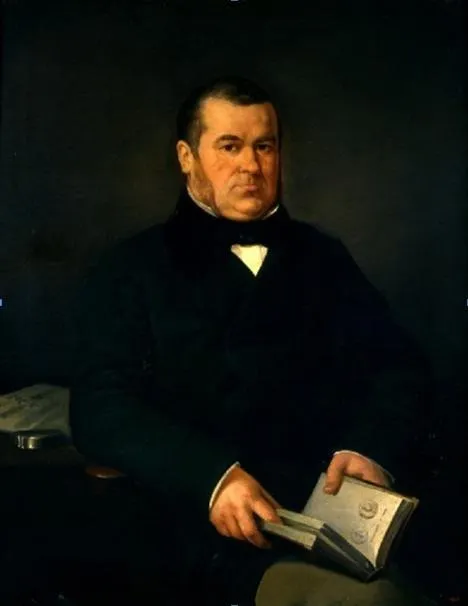 Portrait of Francesc Esteve i Sans, by Mariano Fortuny Marsal, oil, 1854