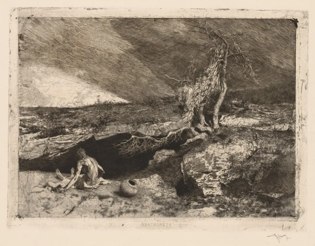 The Anchorite, by Mariano Fortuny Marsal, 1869