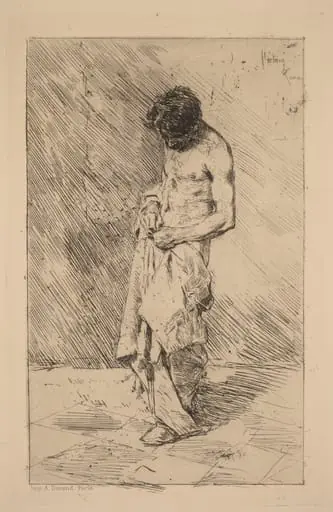 Un Pouilleux (Flea Seeker), by Mariano Fortuny Marsal