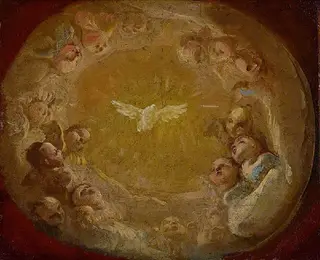 The Dove of the Holy Ghost surrounded by Cherubim, by Mariano Rossi, 1779