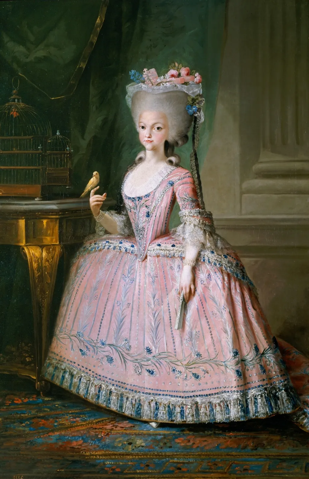 Carlota Joaquina, Infanta of Spain and Queen of Portugal, by Mariano Salvador Maella, oil, 1793